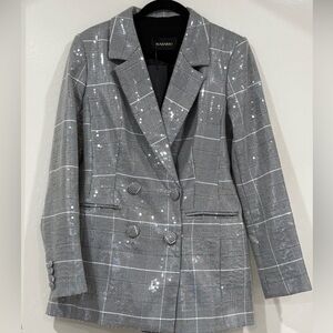 Rasario Sequin Double Breasted Blazer